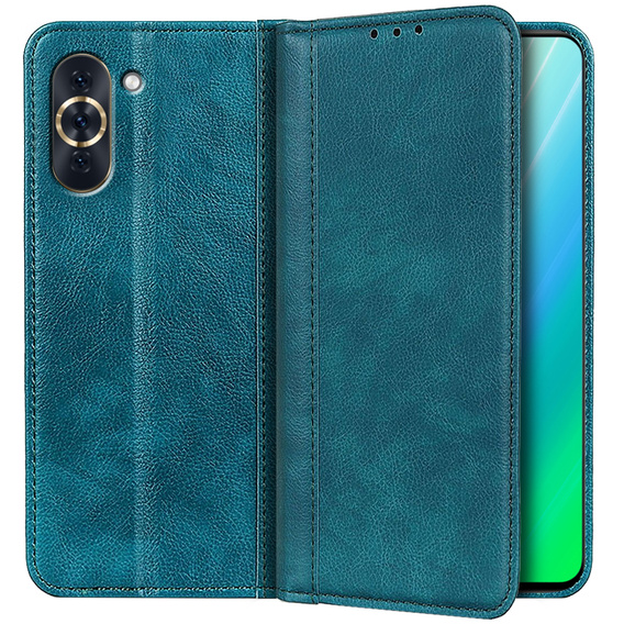 Flipové pouzdro pro Huawei Nova 10 Pro 4G, Split Leather, zelené