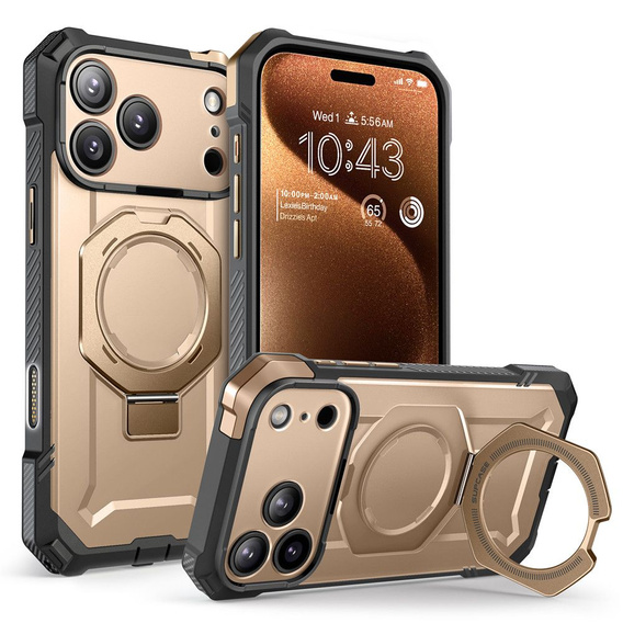 Pouzdro Supcase pro iPhone 17 Pro Max, Unicorn Beetle Grip Mag, Desert Gold