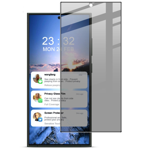 IMAK Privacy Tempered Glass pro Samsung Galaxy S24 Ultra