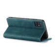 Pouzdro CASEME pro Samsung Galaxy A51, Leather Wallet Case, zelené