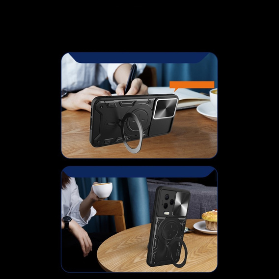 Pancéřové pouzdro pro Infinix Note 12 2023, CamShield Slide, černé