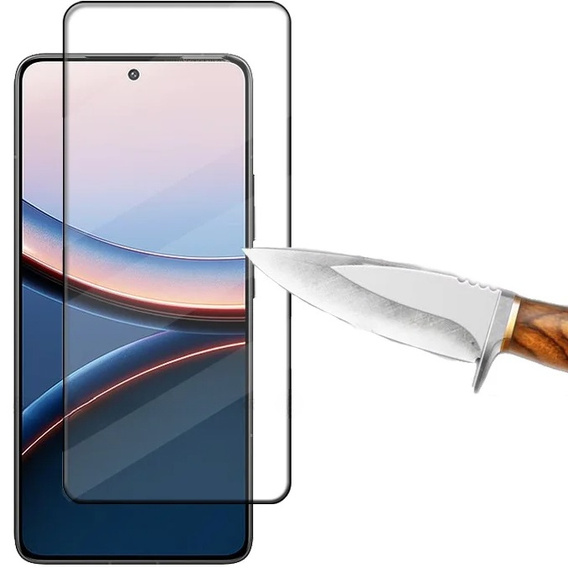 3D tvrzené sklo pro Xiaomi Poco F7 Ultra, černý rámeček
