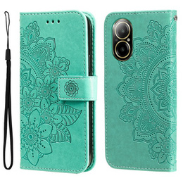 Klopové pouzdro pro Realme C67, Mandala, zelené