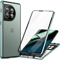 Pouzdro pro OnePlus 11 5G, Magnetic Dual Glass, zelené