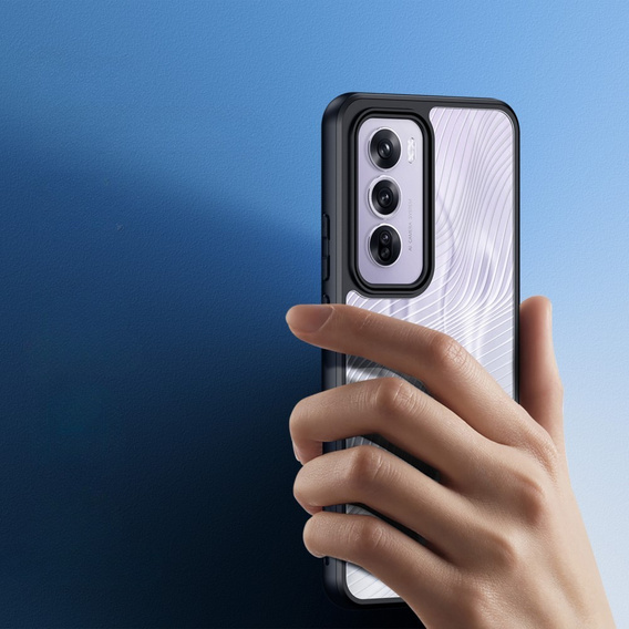 Pouzdro DuxDucis pro Oppo Reno 12 Pro, Aimo case, transparentní / černé