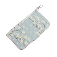 Klopové pouzdro pro Samsung Galaxy A14 4G/5G, Wallet, flowers magnolia, bílé