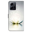 Klopové pouzdro pro Xiaomi Redmi Note 12 4G, Wallet, Lotos Flower, šedé
