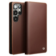 Flipové pouzdro pro Samsung Galaxy S25 Ultra, QIALINO Leather Wallet, černé