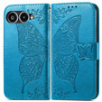 Klopové pouzdro pro T Phone 3 5G, Butterfly, modré