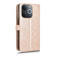 Flipové pouzdro pro Realme Note 70T 4G, Wallet Rhombus, zlaté