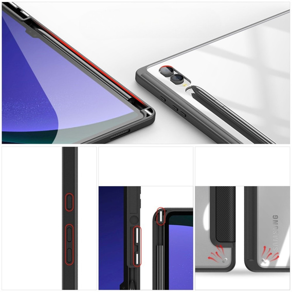 Pouzdro pro Samsung Galaxy Tab S10 Ultra, Dux Ducis TOBY, černé