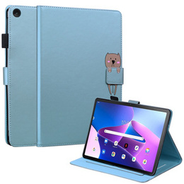 Pouzdro pro Lenovo Tab M10 Plus 10.6 Gen 3, s klopou, animal, modré