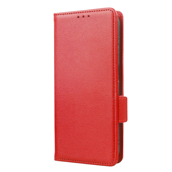Klopové pouzdro pro Motorola Moto G72, Wallet Thin Magnet, červené