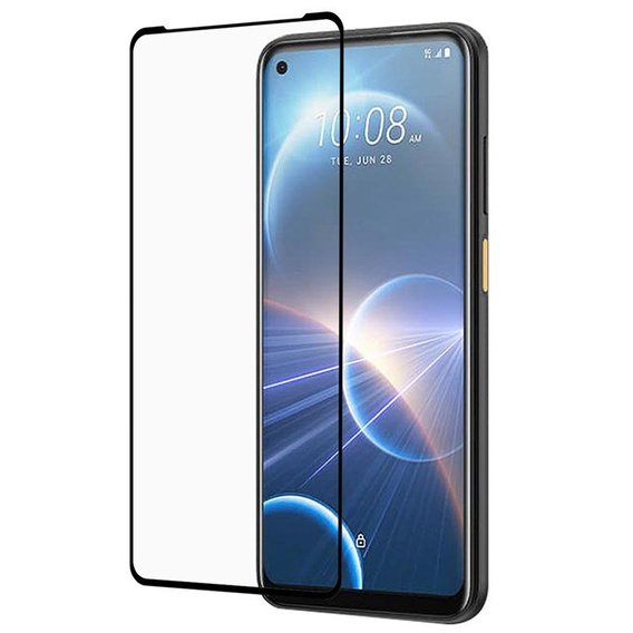 3D tvrzené sklo pro HTC Desire 22 Pro 5G, černé