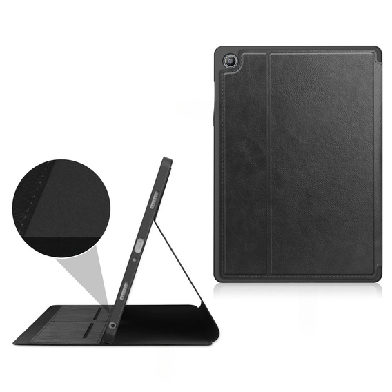 Pouzdro pro Samsung Galaxy Tab A9+, Business Card and Pen Slot, černé