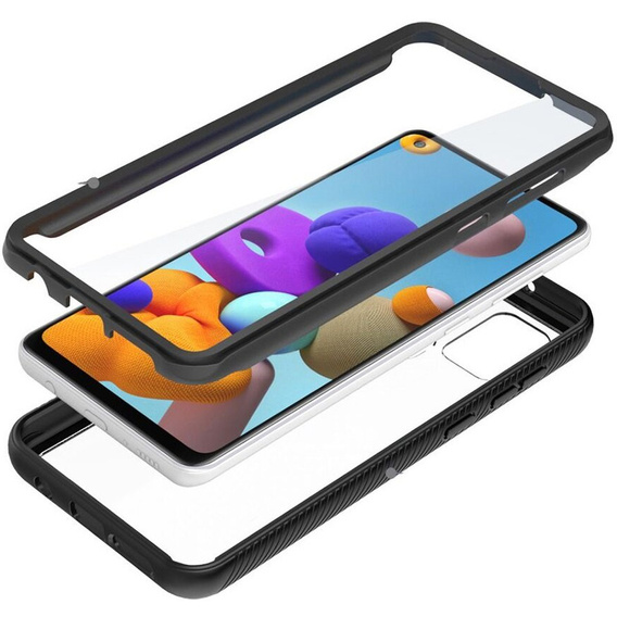 Pouzdro pro Samsung Galaxy A21S, Shockproof, s fólií, modré