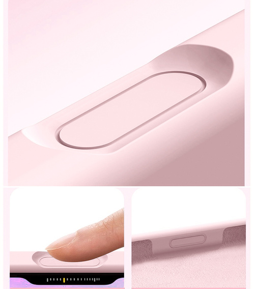 Silikonové pouzdro pro iPhone 17 Pro, pro MagSafe, proti nárazu, růžové