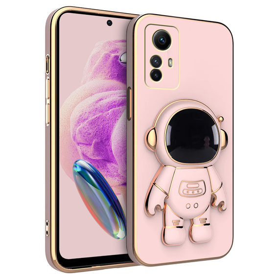 Pouzdro pro Xiaomi Redmi Note 12S, Astronaut, růžové