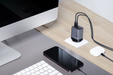 Nabíječka Forcell USB-A / 2x USB-C 3,45A GaN 70W PD QC 4.0, šedá