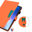 Pouzdro pro Lenovo Tab M10 Plus 10.6 Gen 3, s klopou, animal, oranžové