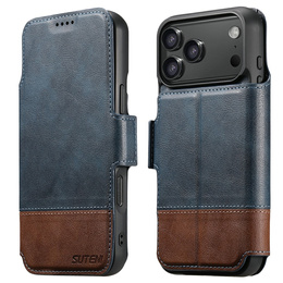 Flipové pouzdro 2 v 1 pro iPhone 17 Pro Max, SUTENI, pro MagSafe, modré