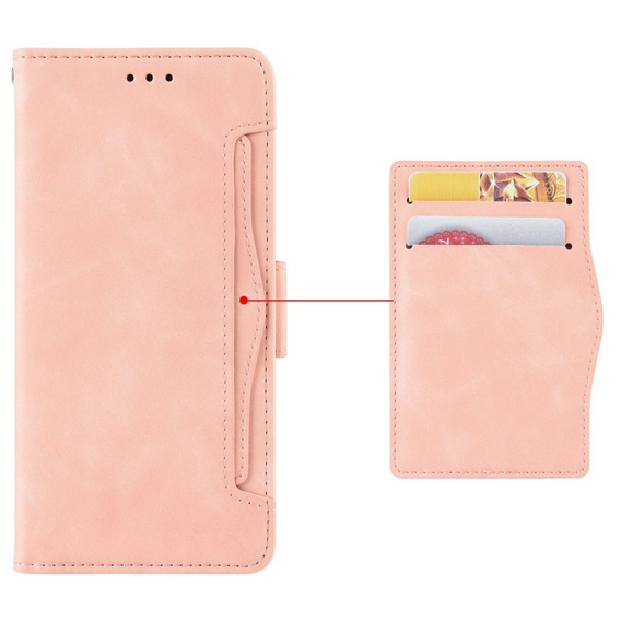 Klopové pouzdro pro Vivo Y19s, Card Slot, růžové