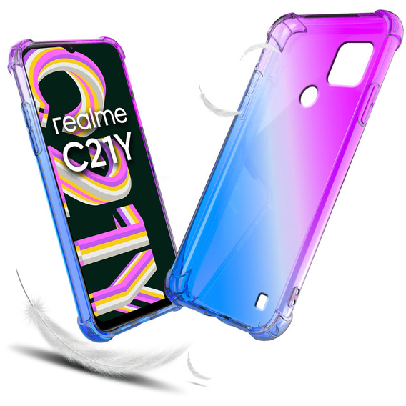 Pouzdro pro Realme C21Y / C25Y, Gradient Dropproof, modré