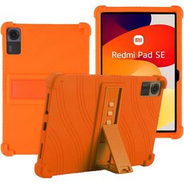 Silikonový obal pro Xiaomi Redmi Pad SE 11", Impact, pancéřovaný, oranžové
