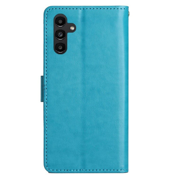 Klopové pouzdro pro Samsung Galaxy A55 5G, Wallet, Butterfly, fialové