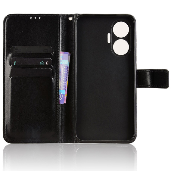 Crazy Horse Peněženkové flipové pouzdro pro Xiaomi Poco F7 5G