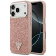 Pouzdro GUESS Glitter Triangle Logo MagSafe pro iPhone 17 Pro