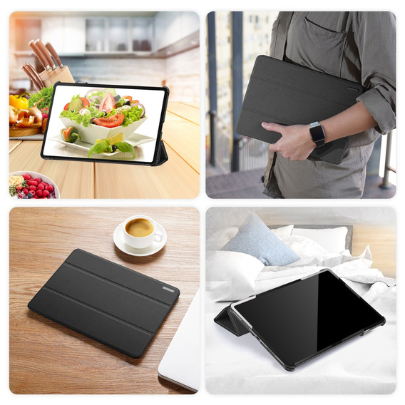 Pouzdro pro Samsung Galaxy Tab S9+ 12.4", Dux Ducis Domo, černé