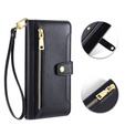 Klopové pouzdro pro iPhone 14 Pro Max, Wallet Zipper Pocket, černé