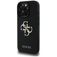 Pouzdro GUESS Grained Big 4G and Classic Logo pro iPhone 16 Pro
