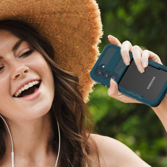 Vodotěsné pouzdro IP68 pro Samsung Galaxy S23 Plus, zelené