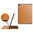 Pouzdro pro Samsung Galaxy Tab A9+, Business Card and Pen Slot, hnědé