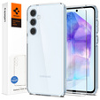 Pouzdro Spigen pro Samsung Galaxy A55 5G, Ultra Hybrid, průhledné + 9H tvrzené sklo