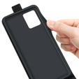 Klopové pouzdro pro Motorola Moto G73 5G, Flip, černé
