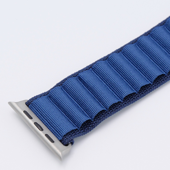 Nylonový řemínek pro Apple Watch 1/2/3/4/5/6/7/8/SE/ULTRA 42/44/45/49 mm, námořnicky modrý