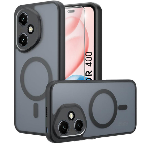 Pouzdro pro Honor 400 5G, pro MagSafe, ERBORD Matt Case, černý