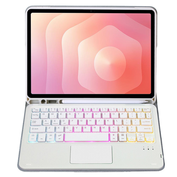 Pouzdro s podsvícenou klávesnicí Bluetooth a touchpadem pro Samsung Galaxy Tab S11