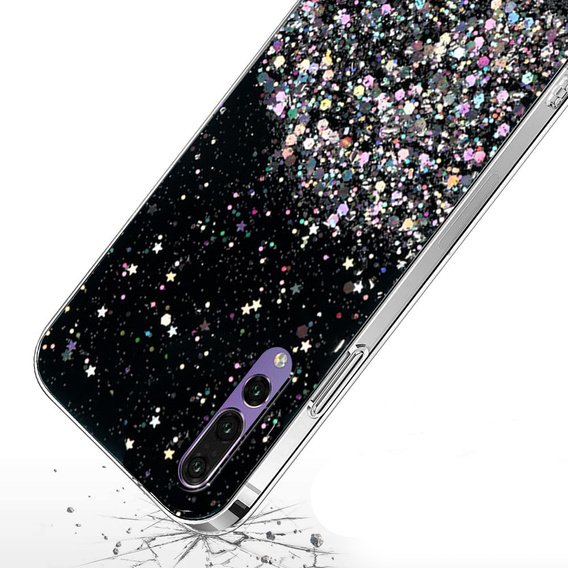 Pouzdro pro Huawei P20 Pro, Glittery, černé