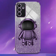Pouzdro pro Samsung Galaxy A55 5G, Glitter Astronaut, fialové