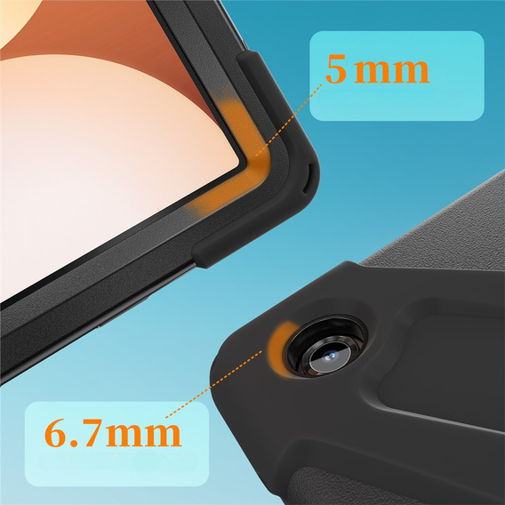 Pevné pouzdro s podstavcem a ramenním popruhem pro Samsung Galaxy Tab A11+