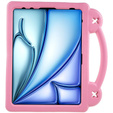 Dětské pouzdro pro Apple iPad Air 11" 6 gen. 2024, Cute Patterns, se stojánkem, růžové