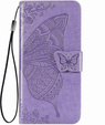 Klopové pouzdro pro Infinix Hot 50 4G, Butterfly, fialové