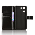 Klopové pouzdro pro Xiaomi Redmi 13C / Poco C65, Crazy Horse Wallet, černé