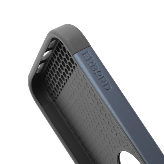 Pouzdro pro iPhone 15 Pro, ERBORD MagProtect Slide Camera, titanově modrá