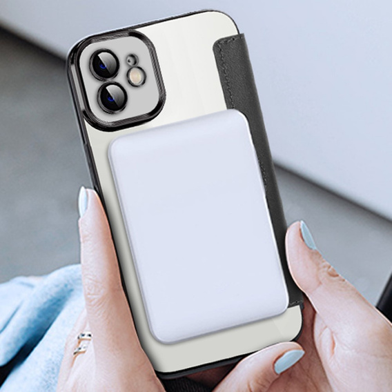 Klopové pouzdro pro iPhone 11, RFID Wallet MagSafe CamShield, černé