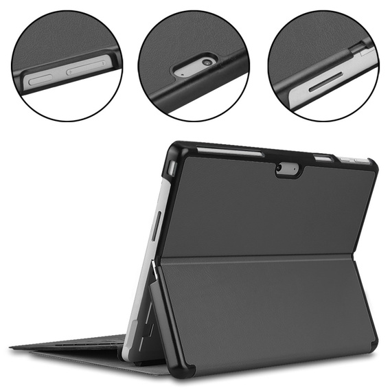 Pouzdro pro Microsoft Surface Pro 9, Stand Case With stand, šedé